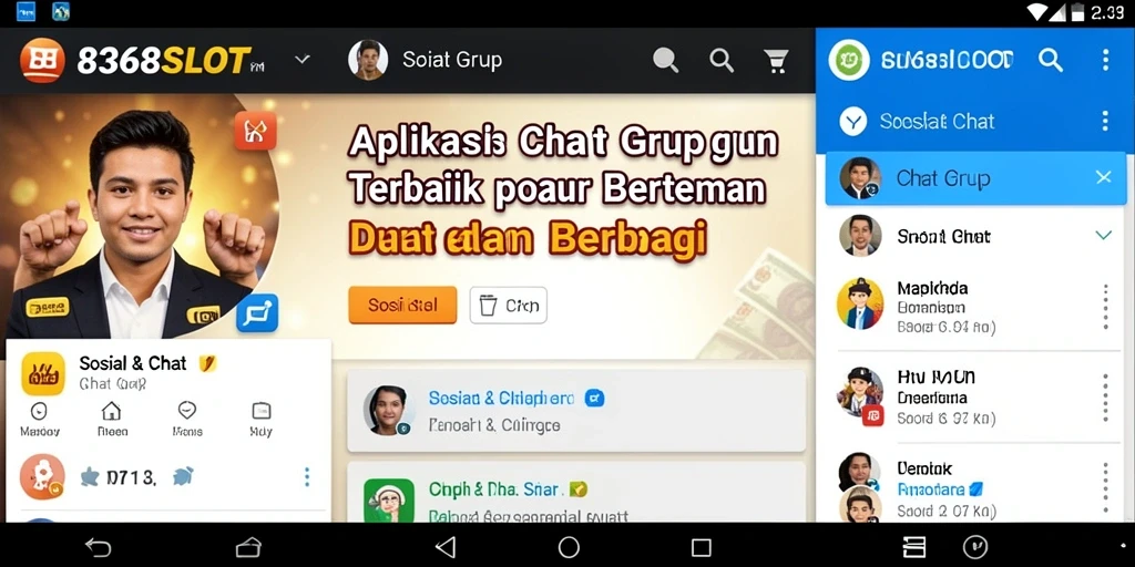 Antarmuka aplikasi 8368SLOT yang intuitif dan mudah digunakan.