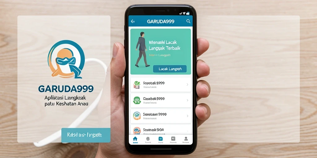 Tampilan antarmuka GARUDA999 dengan fitur Lacak Langkah yang informatif.