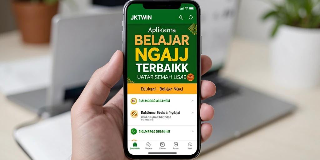Tampilan antarmuka aplikasi JKTWIN yang user-friendly dan menarik.