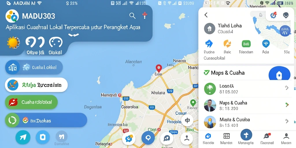 Tampilan antarmuka aplikasi MADU303 yang informatif dan user-friendly.