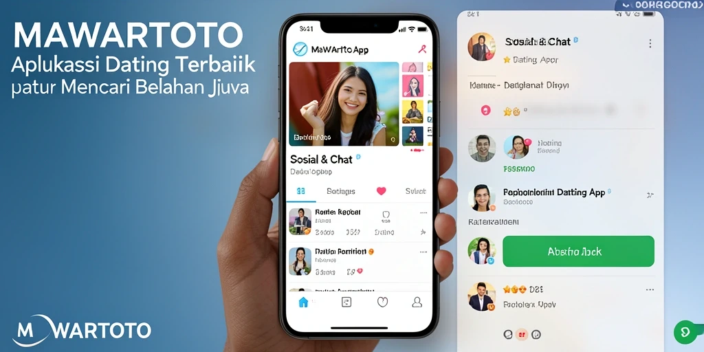 Screenshot antarmuka MAWARTOTO yang menampilkan fitur chat dan pencocokan pasangan.