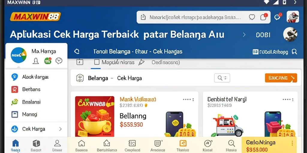 Antarmuka aplikasi MAXWIN88 yang sederhana dan informatif.
