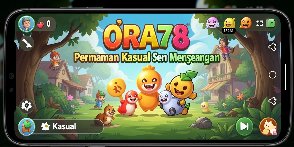 Tampilan antarmuka permainan yang cerah dan ramah pengguna.