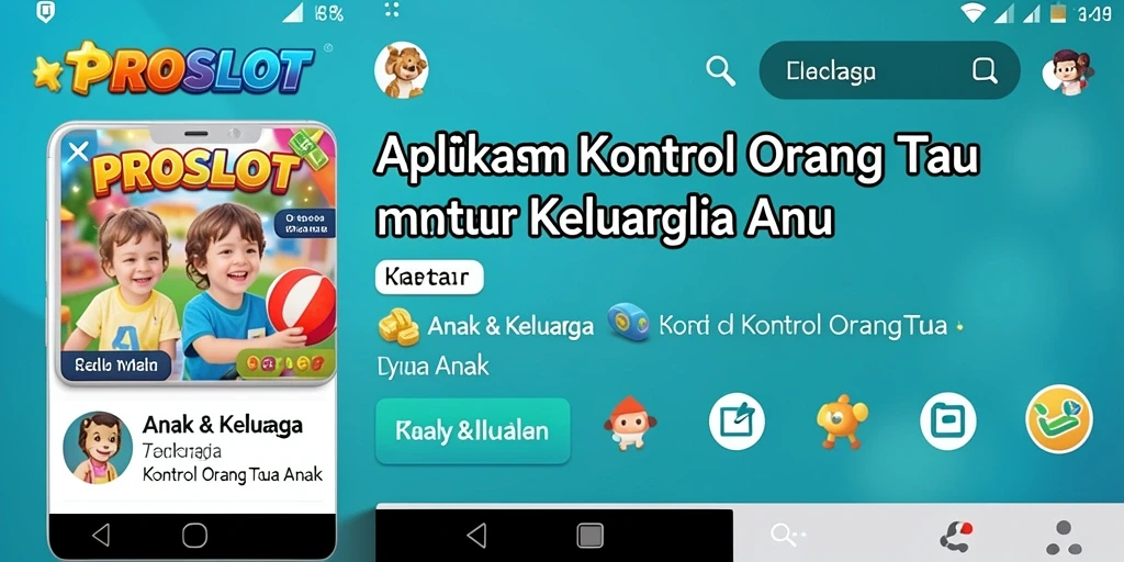 Tampilan antarmuka PROSLOT untuk kontrol orang tua yang efektif.