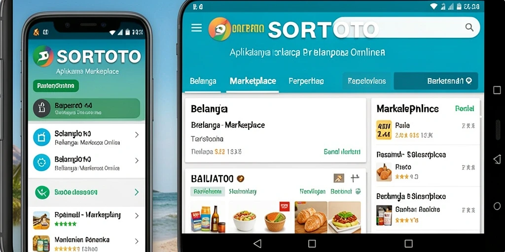 Antarmuka SORTOTO yang intuitif dan menarik untuk belanja online.