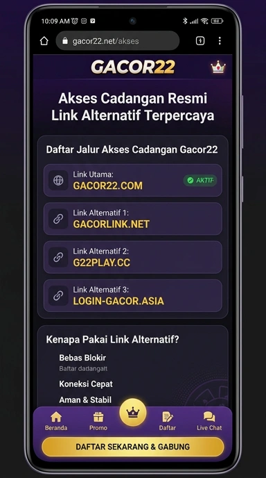 Link Alternatif Gacor22 untuk Pengguna Android